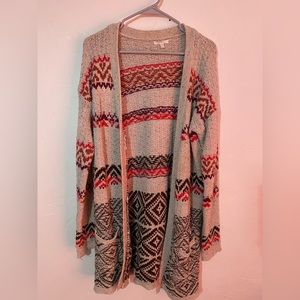 Western sweater cardigan